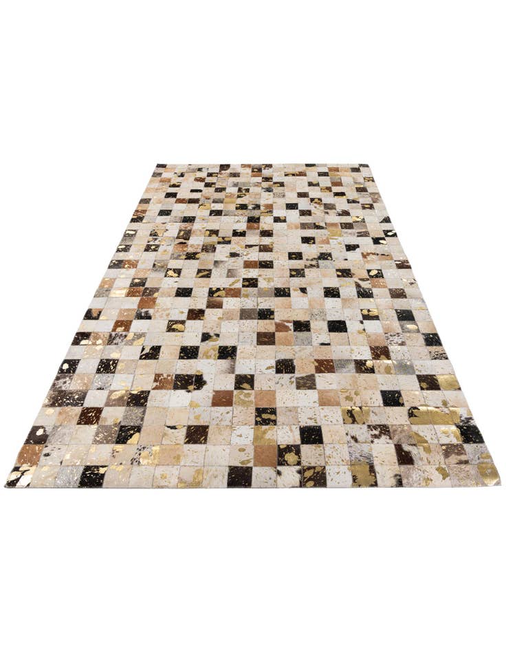 Detail image of 5' 1 x 8' Cowhide Stocks Rug