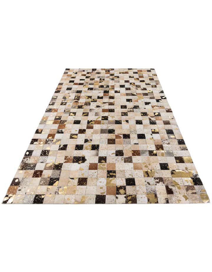 5' 1 x 8' Cowhide Stocks Rug