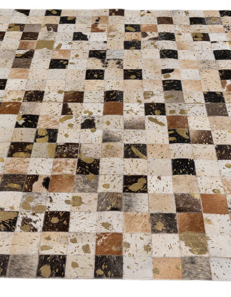 Detail image of 5' 1 x 8' Cowhide Stocks Rug