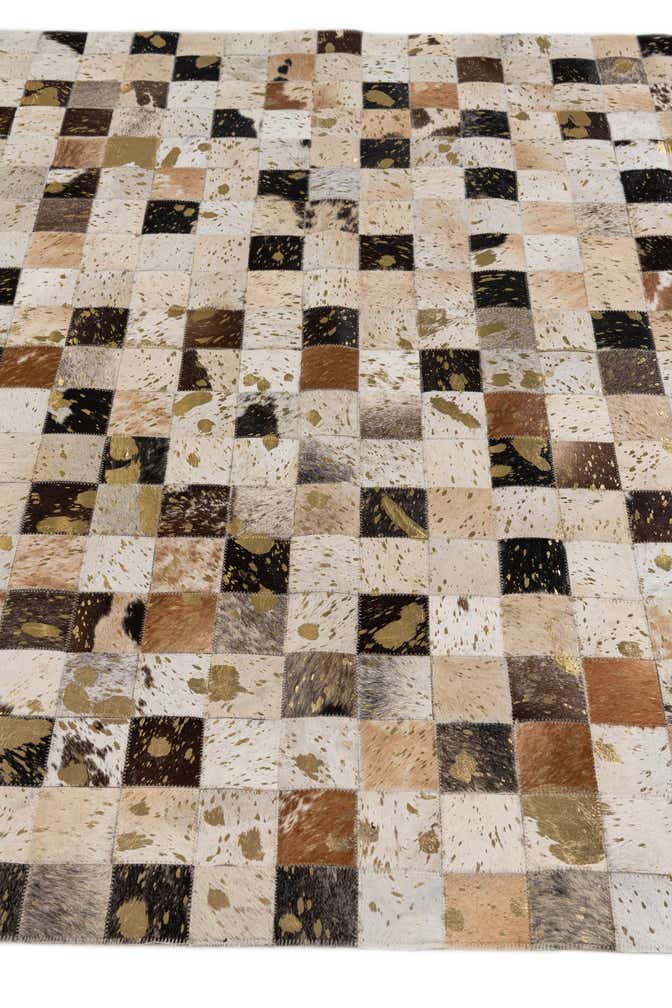 5' 1 x 8' Cowhide Stocks Rug