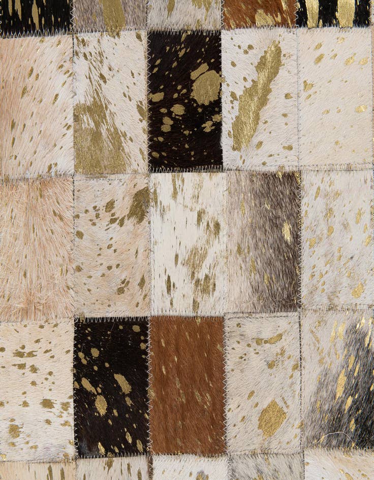 Detail image of 5' 1 x 8' Cowhide Stocks Rug