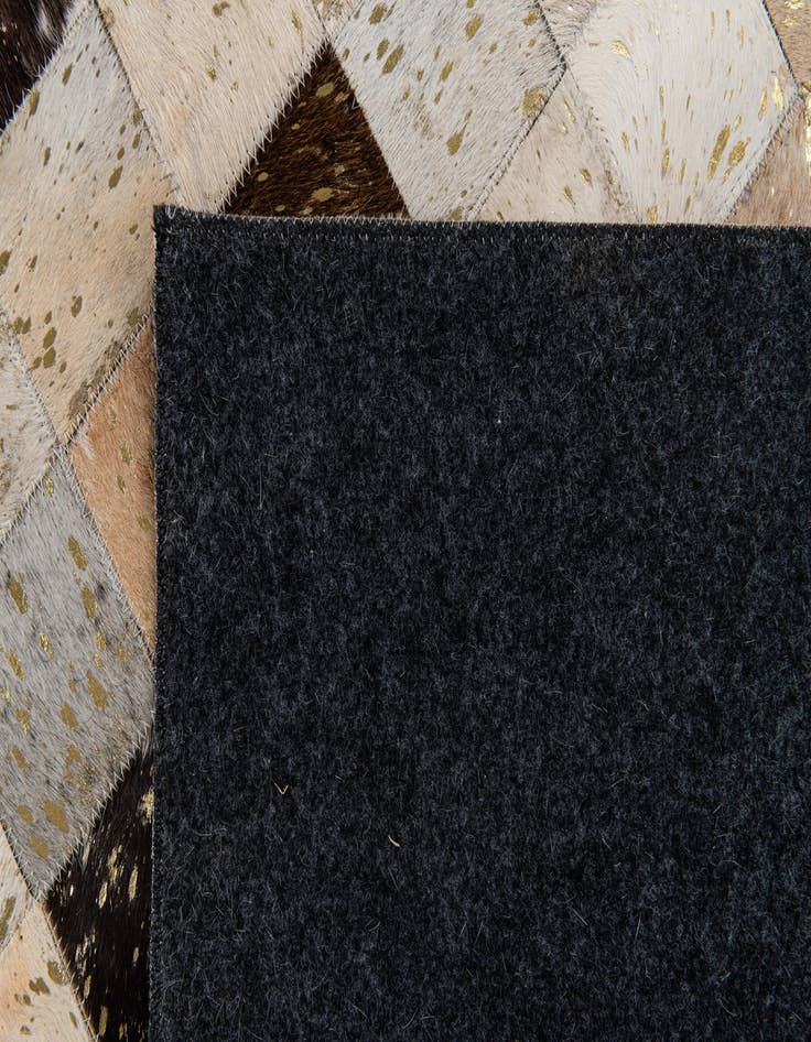 Detail image of 5' 1 x 8' Cowhide Stocks Rug