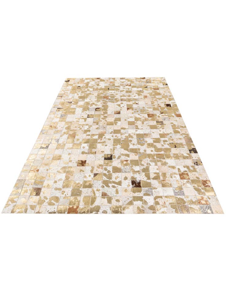 Detail image of 5' 2 x 7' 11 Cowhide Stocks Rug