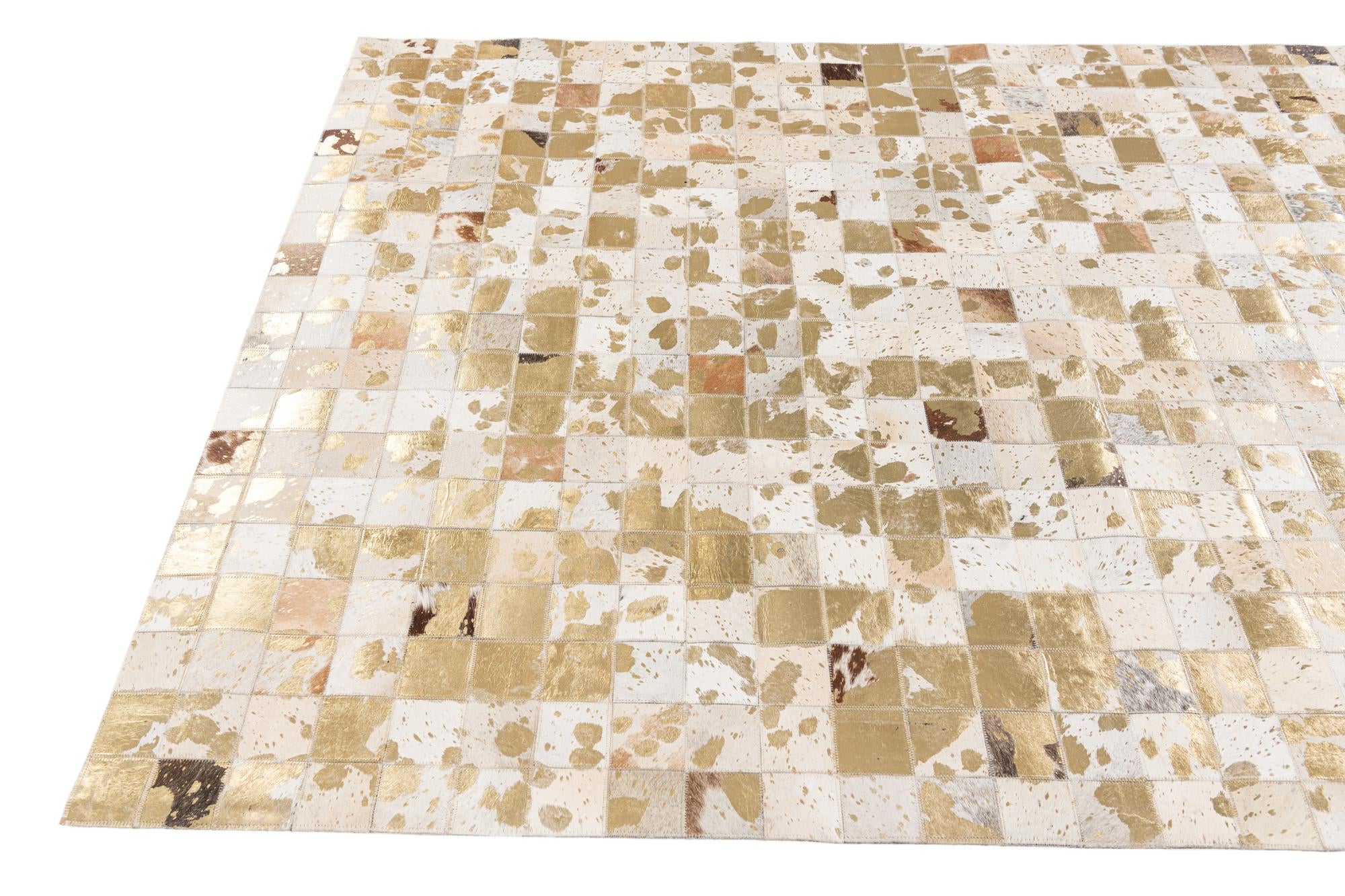 5' 2 x 7' 11 Cowhide Stocks Rug