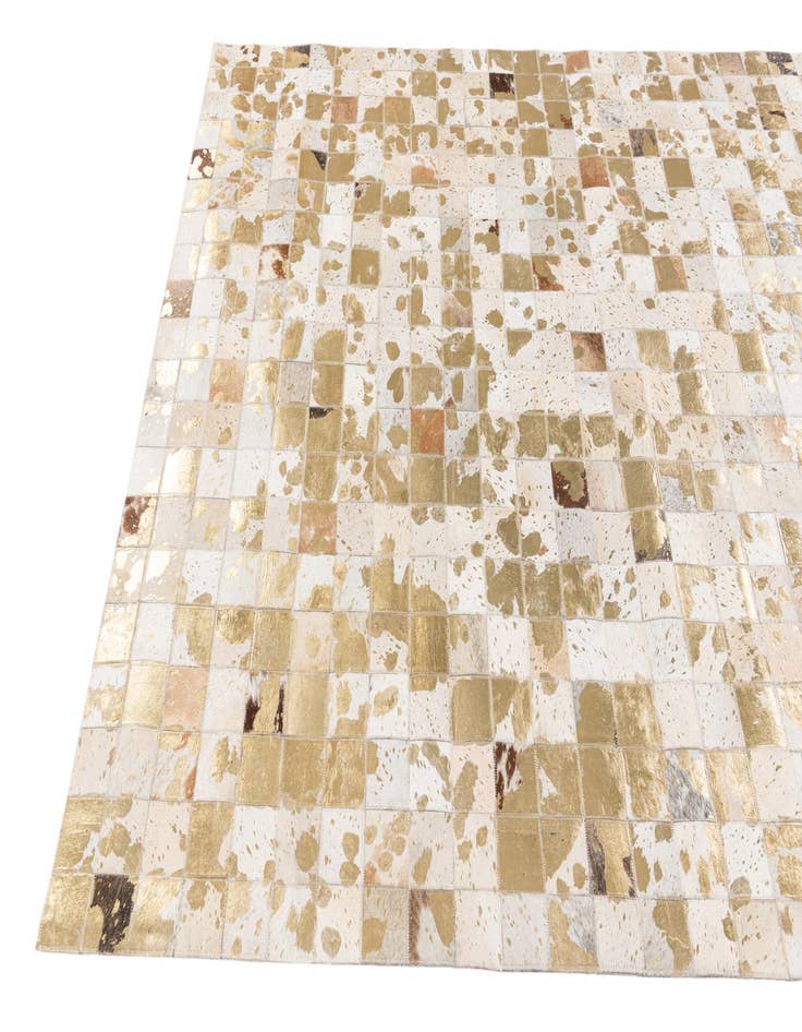 Detail image of 5' 2 x 7' 11 Cowhide Stocks Rug