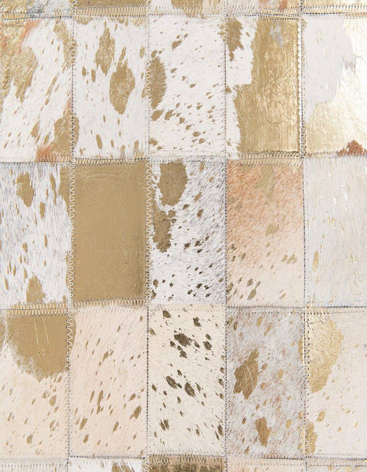 Detail image of 5' 2 x 7' 11 Cowhide Stocks Rug