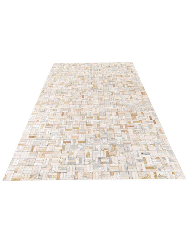 5' 1 x 8' Cowhide Stocks Rug