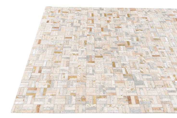 Detail image of 5' 1 x 8' Cowhide Stocks Rug