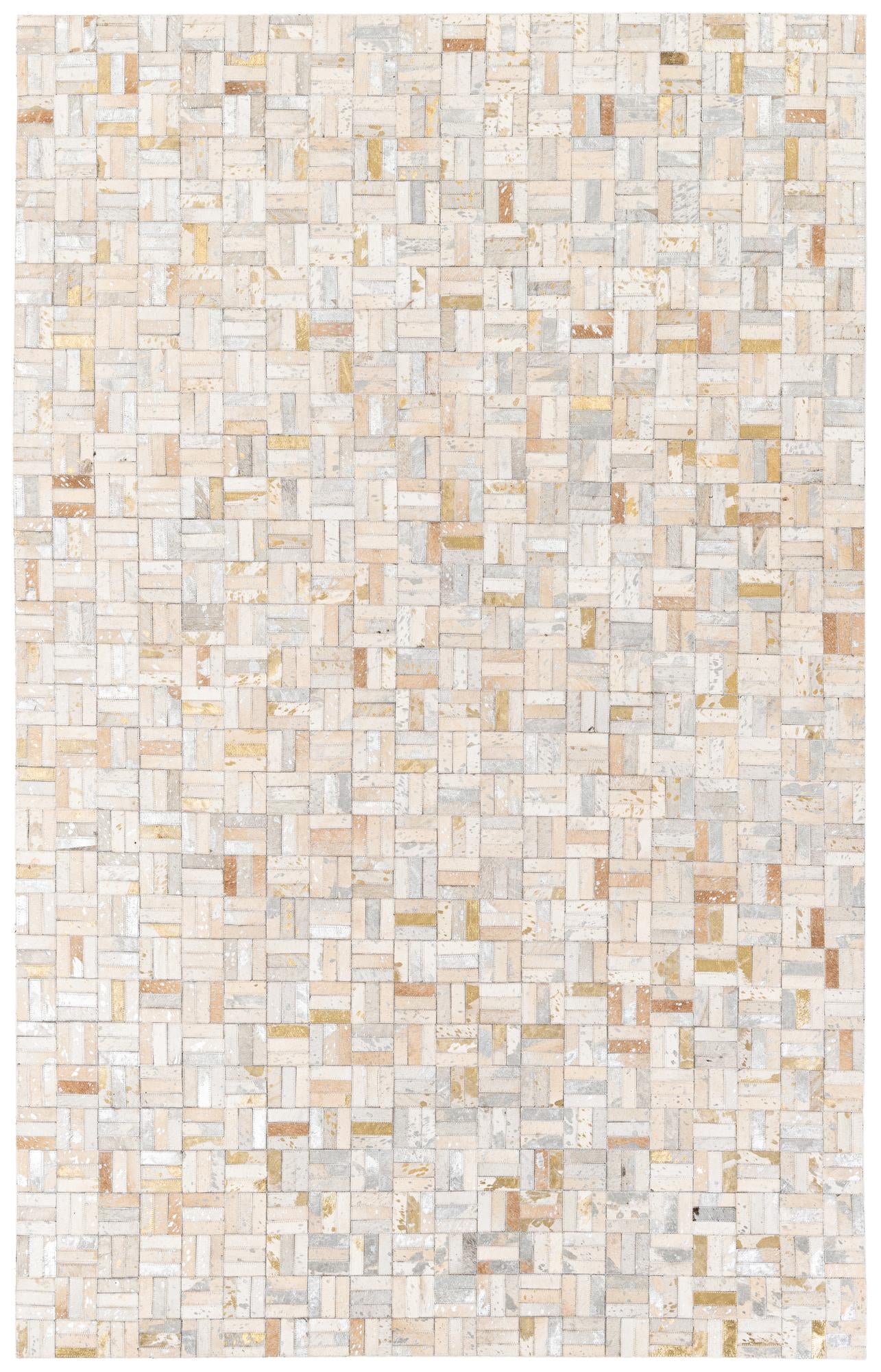 5' 1 x 8' Cowhide Stocks Rug