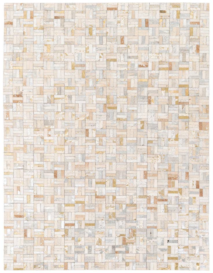 Detail image of 5' 1 x 8' Cowhide Stocks Rug