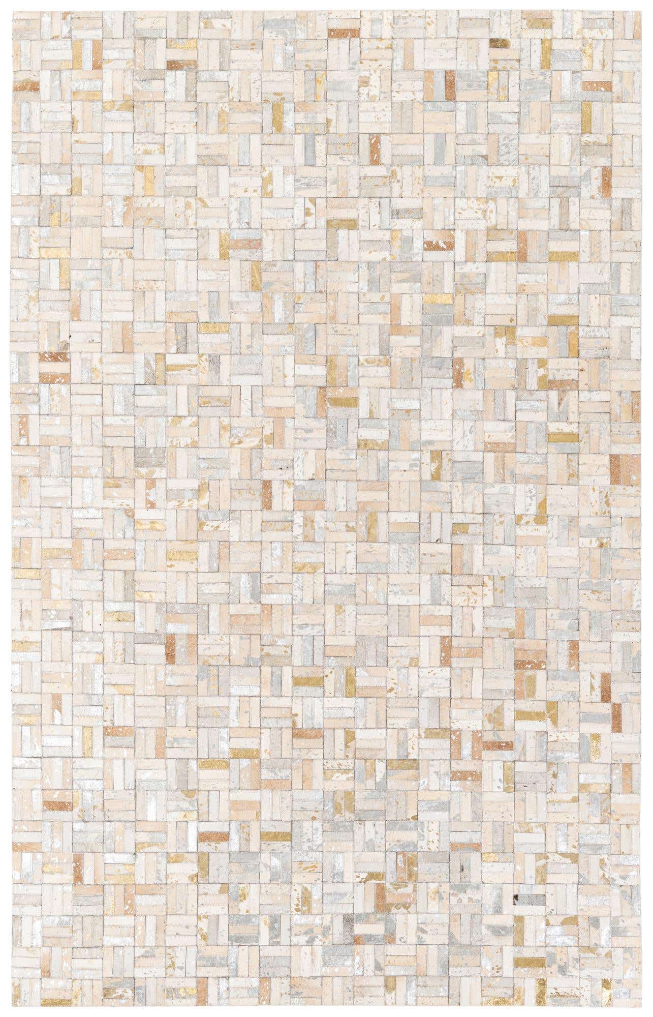 5' 1 x 8' Cowhide Stocks Rug