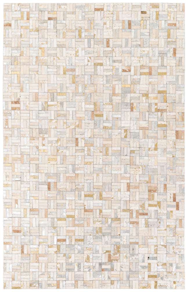 5' 1 x 8' Cowhide Stocks Rug