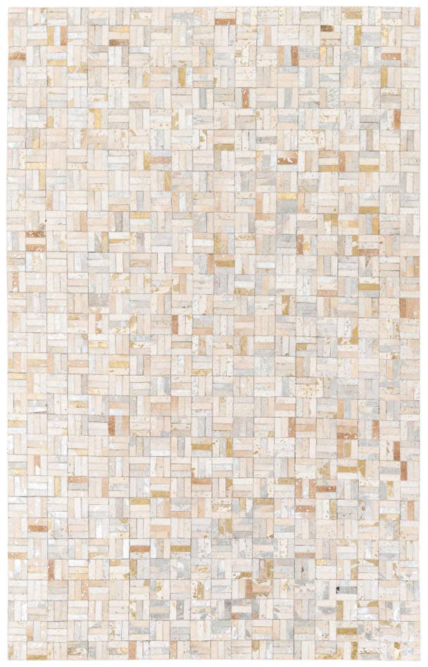 Detail image of 5' 1 x 8' Cowhide Stocks Rug