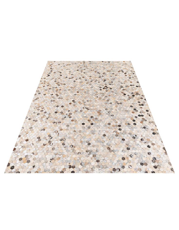 Detail image of 5' 4 x 7' 6 Cowhide Stocks Rug