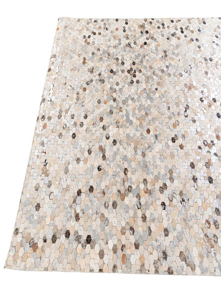 Detail image of 5' 4 x 7' 6 Cowhide Stocks Rug