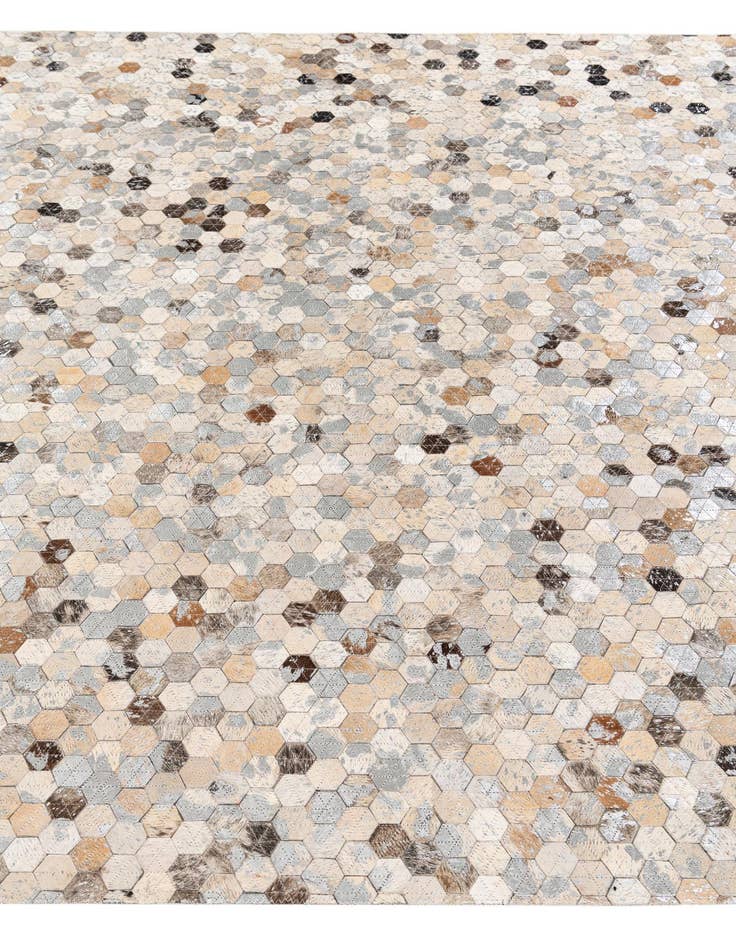 Detail image of 5' 4 x 7' 6 Cowhide Stocks Rug