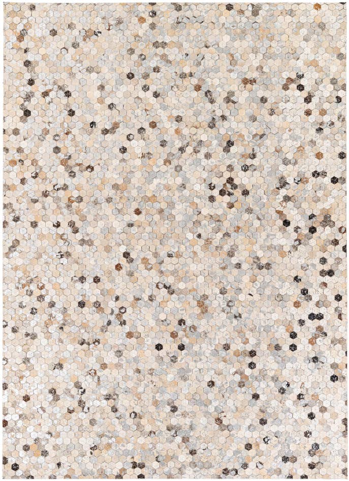 Detail image of 5' 4 x 7' 6 Cowhide Stocks Rug