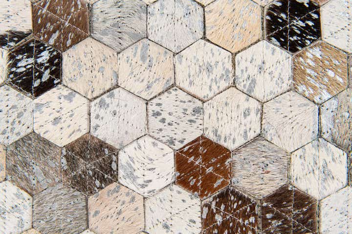 5' 4 x 7' 7 Cowhide Stocks Rug