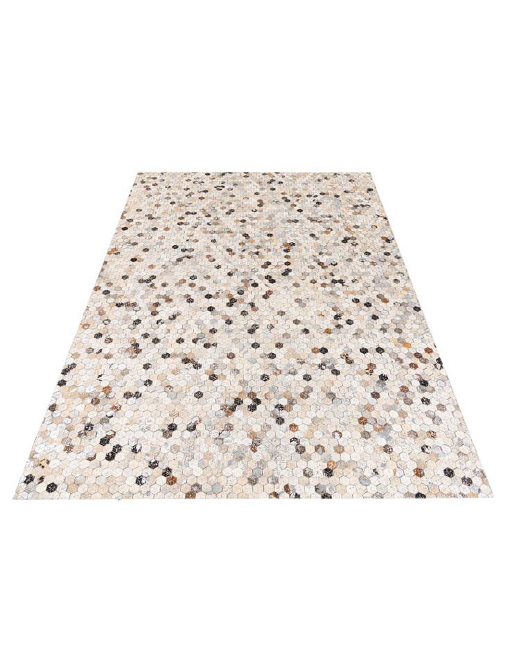 Detail image of 5' 3 x 7' 8 Cowhide Stocks Rug