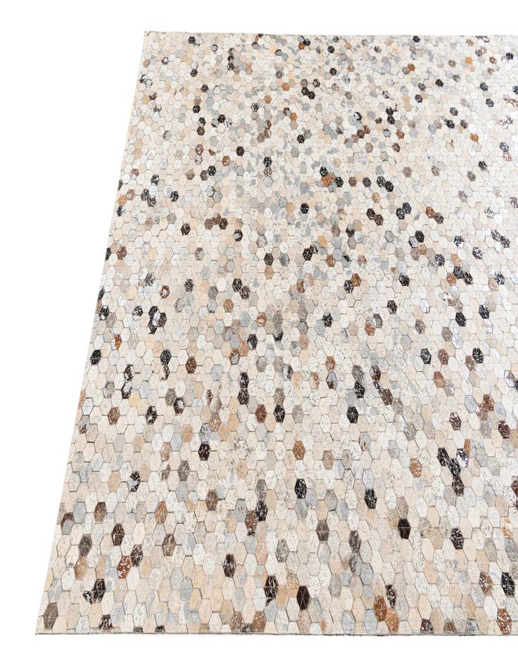 Detail image of 5' 3 x 7' 8 Cowhide Stocks Rug