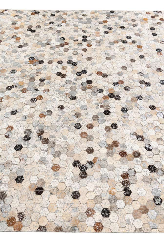 5' 3 x 7' 8 Cowhide Stocks Rug