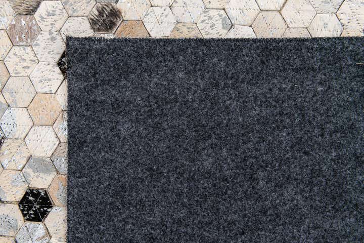 5' 3 x 7' 8 Cowhide Stocks Rug