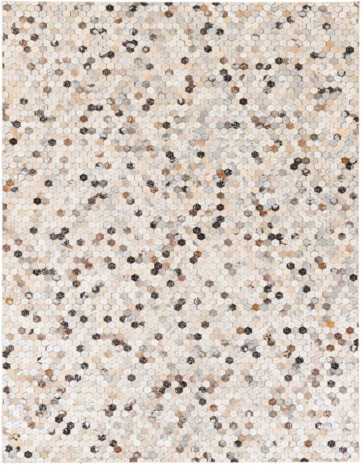 Detail image of 5' 3 x 7' 8 Cowhide Stocks Rug