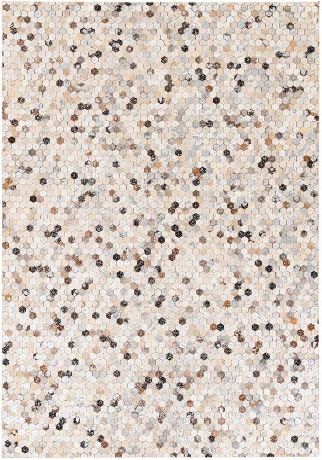 Detail image of 5' 3 x 7' 8 Cowhide Stocks Rug