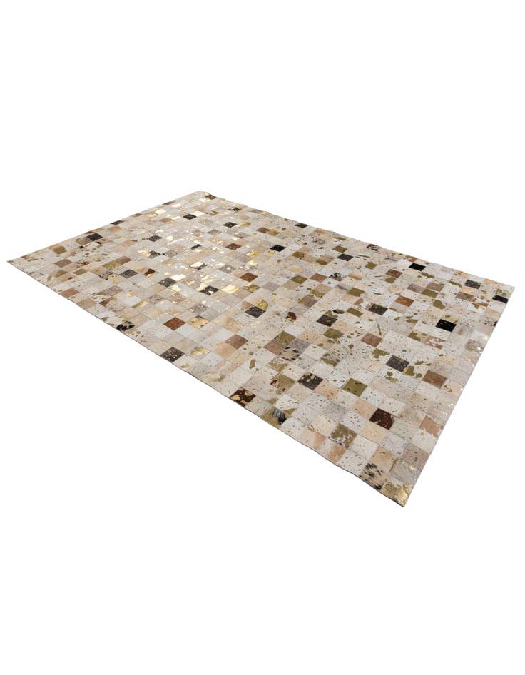 Detail image of 5' 1 x 7' 10 Cowhide Stocks Rug