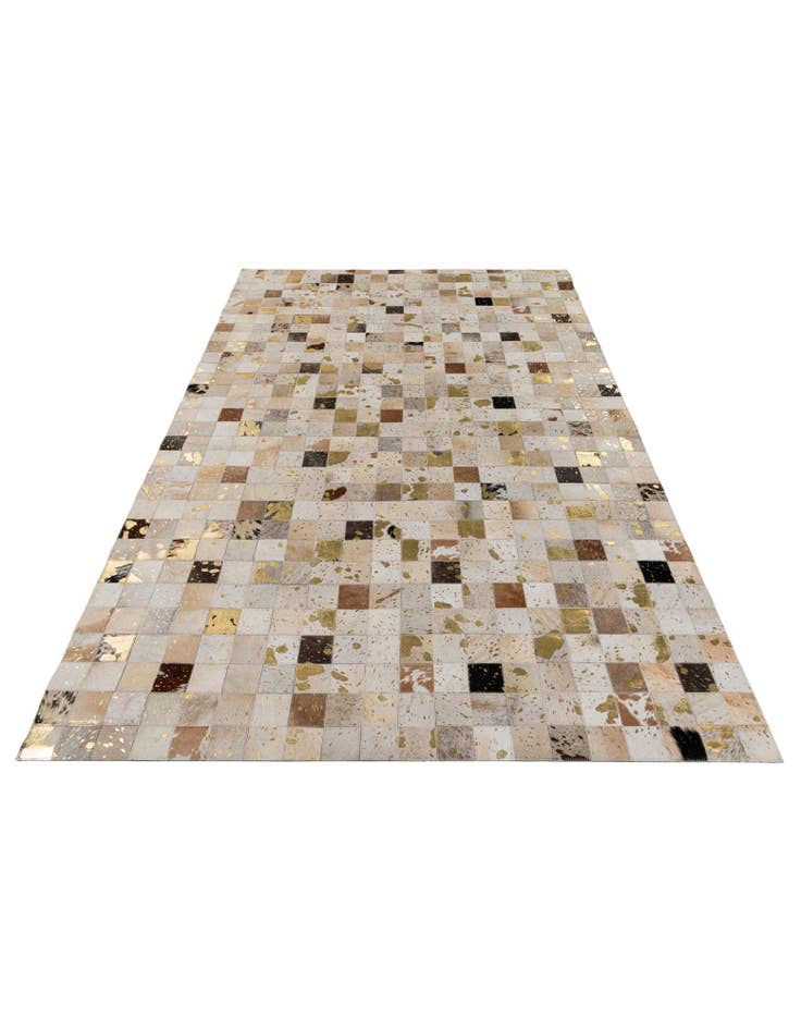 Detail image of 5' 1 x 7' 10 Cowhide Stocks Rug