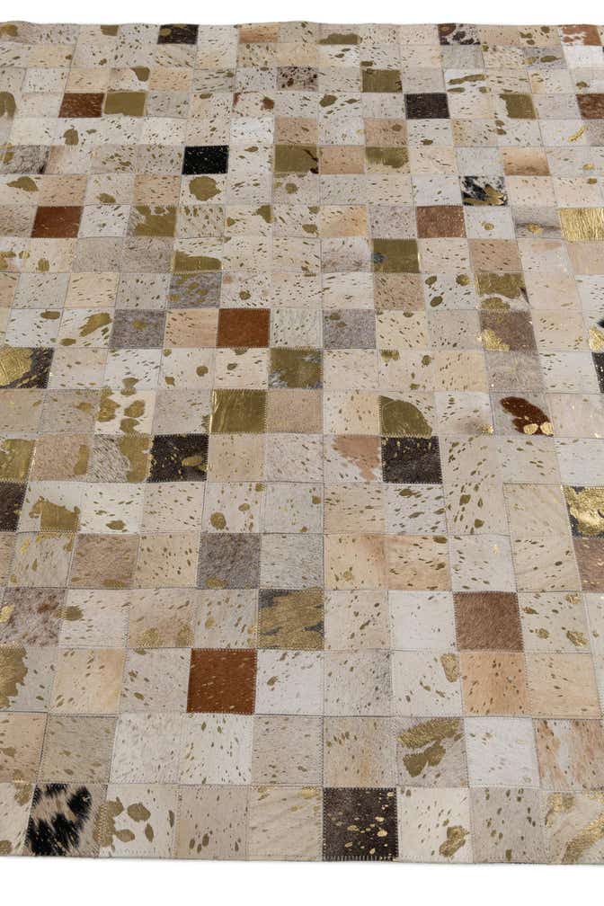 5' 1 x 7' 10 Cowhide Stocks Rug