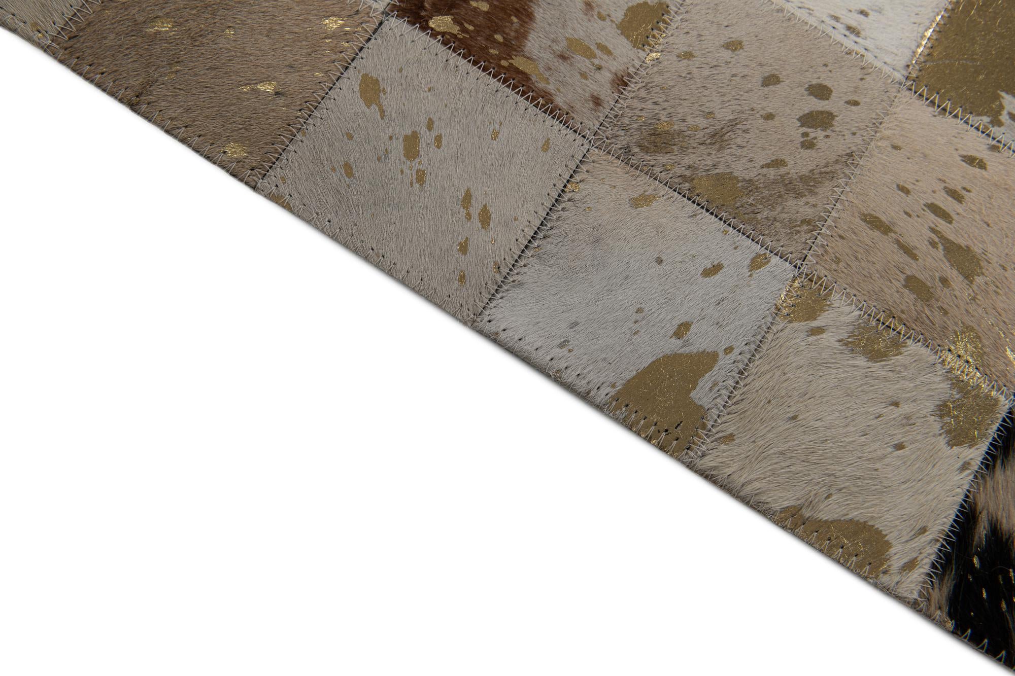 5' 1 x 7' 10 Cowhide Stocks Rug