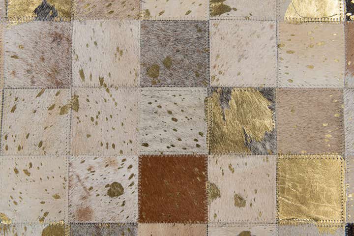 5' 1 x 7' 10 Cowhide Stocks Rug
