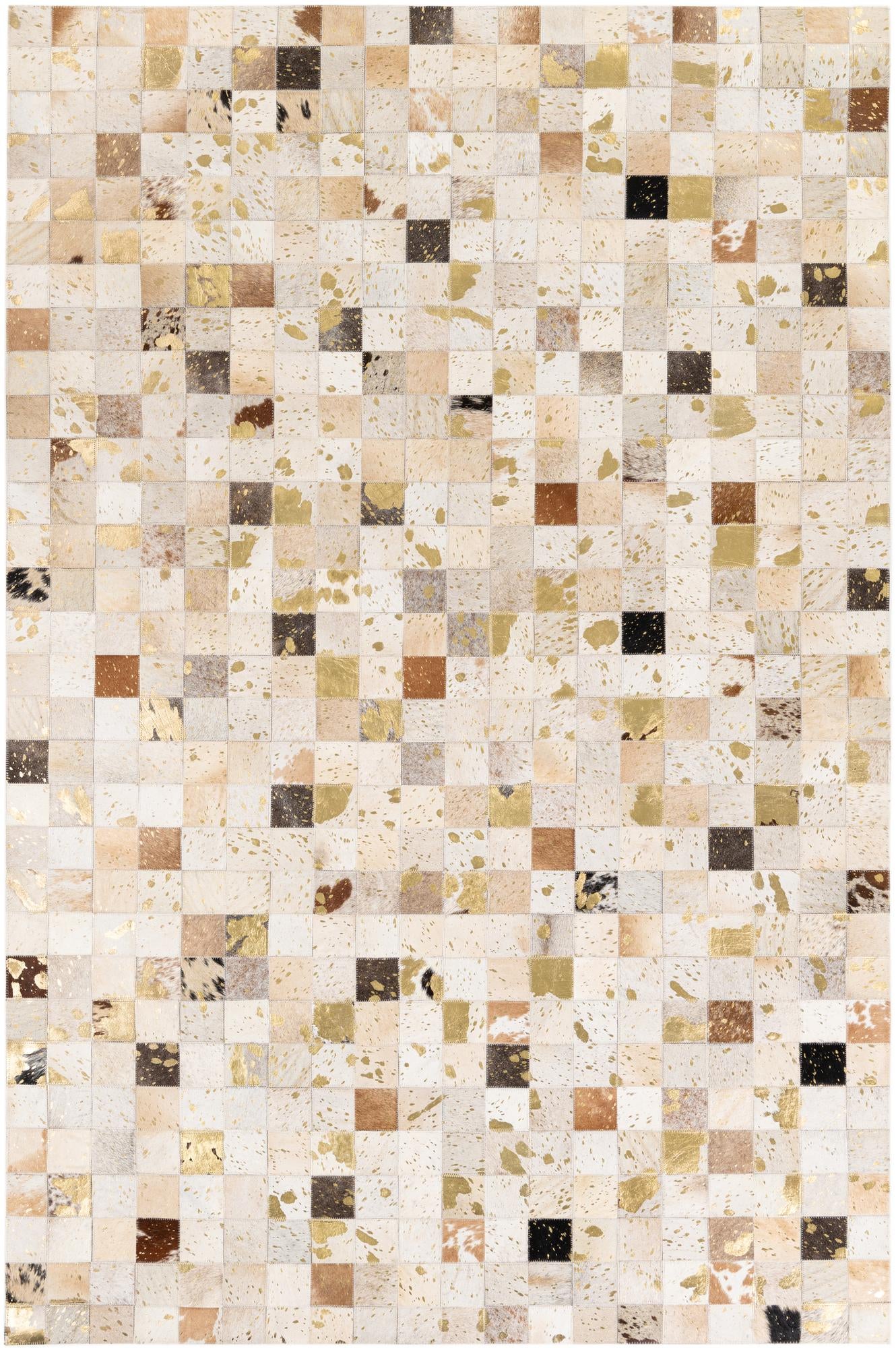 5' 1 x 7' 10 Cowhide Stocks Rug
