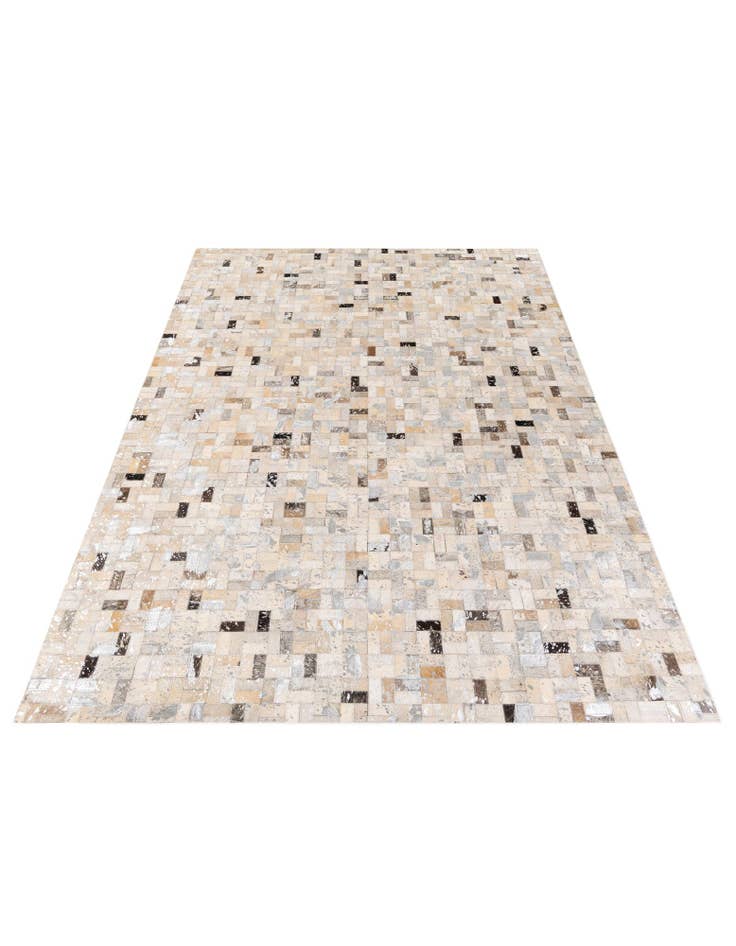 Detail image of 5' 3 x 7' 6 Cowhide Stocks Rug