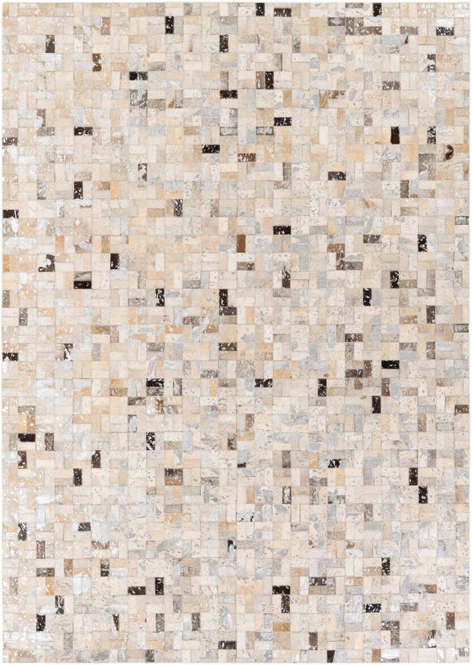 Detail image of 5' 3 x 7' 6 Cowhide Stocks Rug