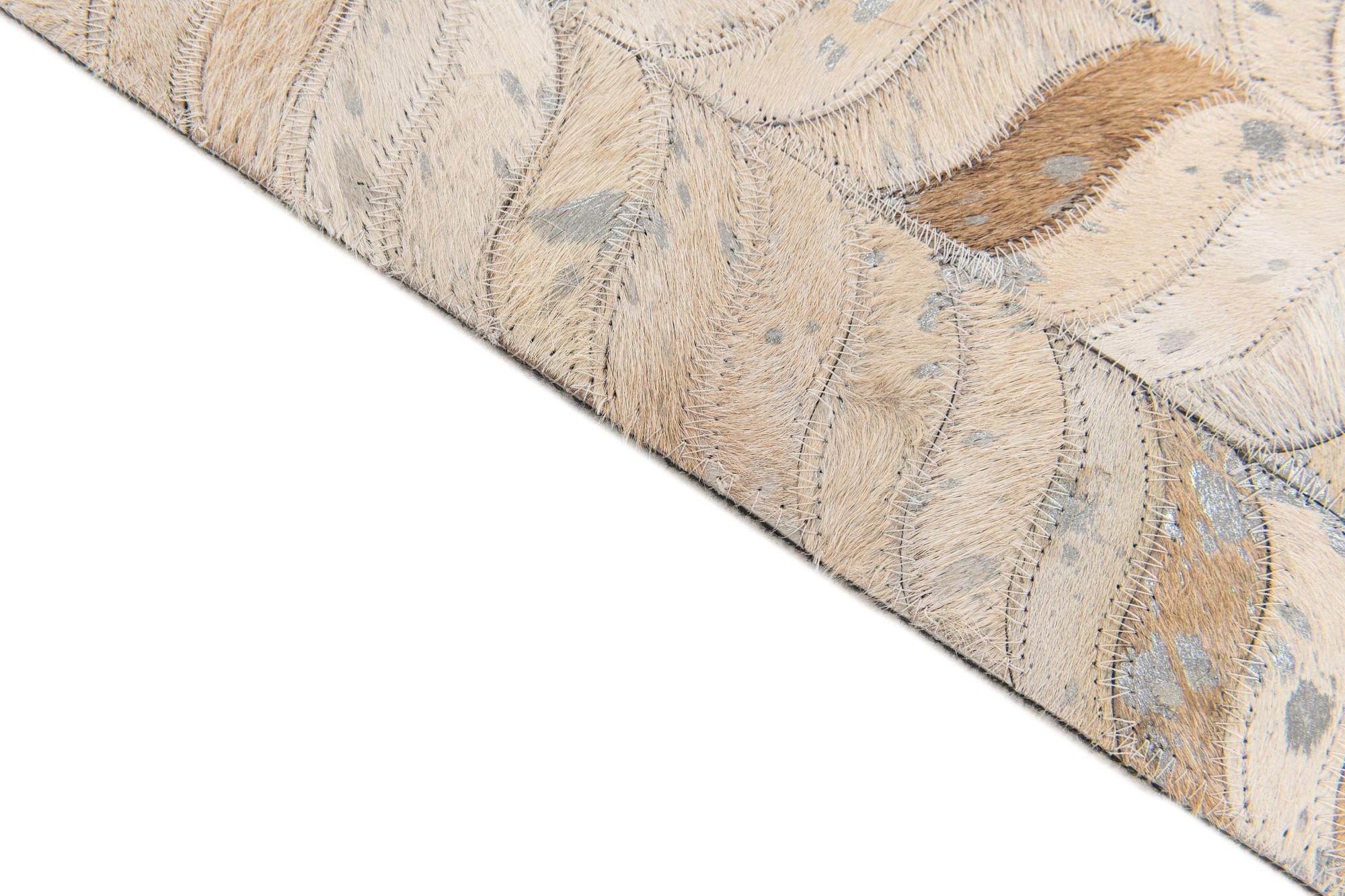 5' x 8' Cowhide Stocks Rug
