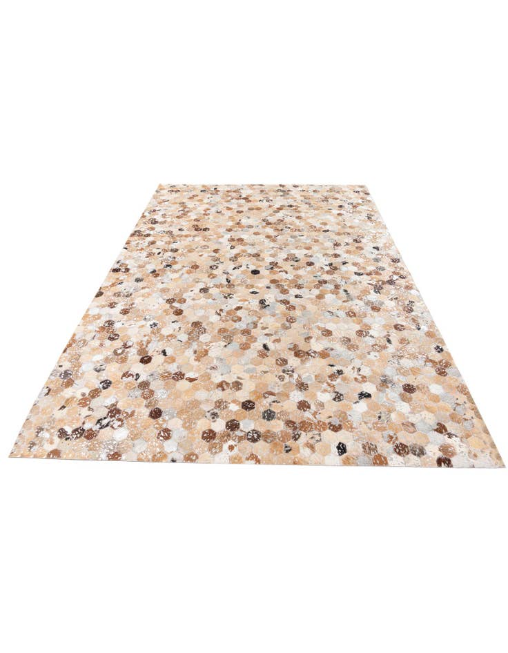 Detail image of 5' 4 x 7' 8 Cowhide Stocks Rug