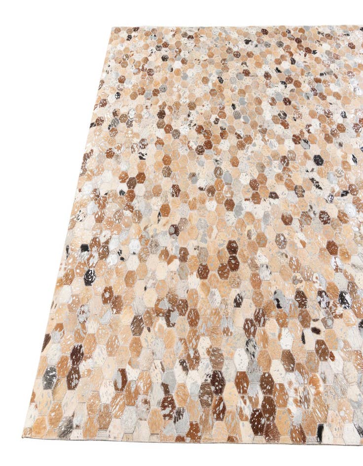 Detail image of 5' 4 x 7' 8 Cowhide Stocks Rug