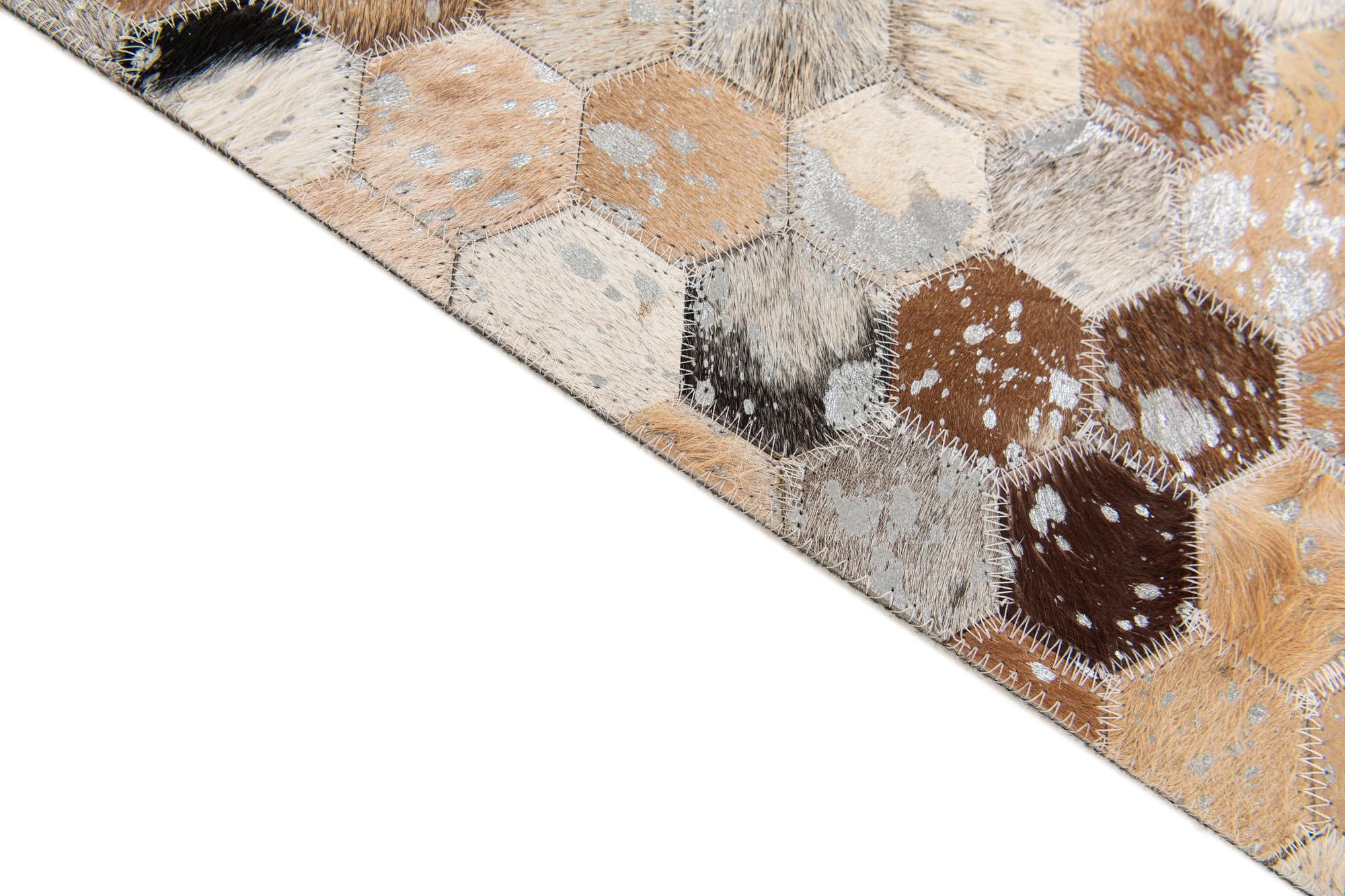 5' 4 x 7' 8 Cowhide Stocks Rug
