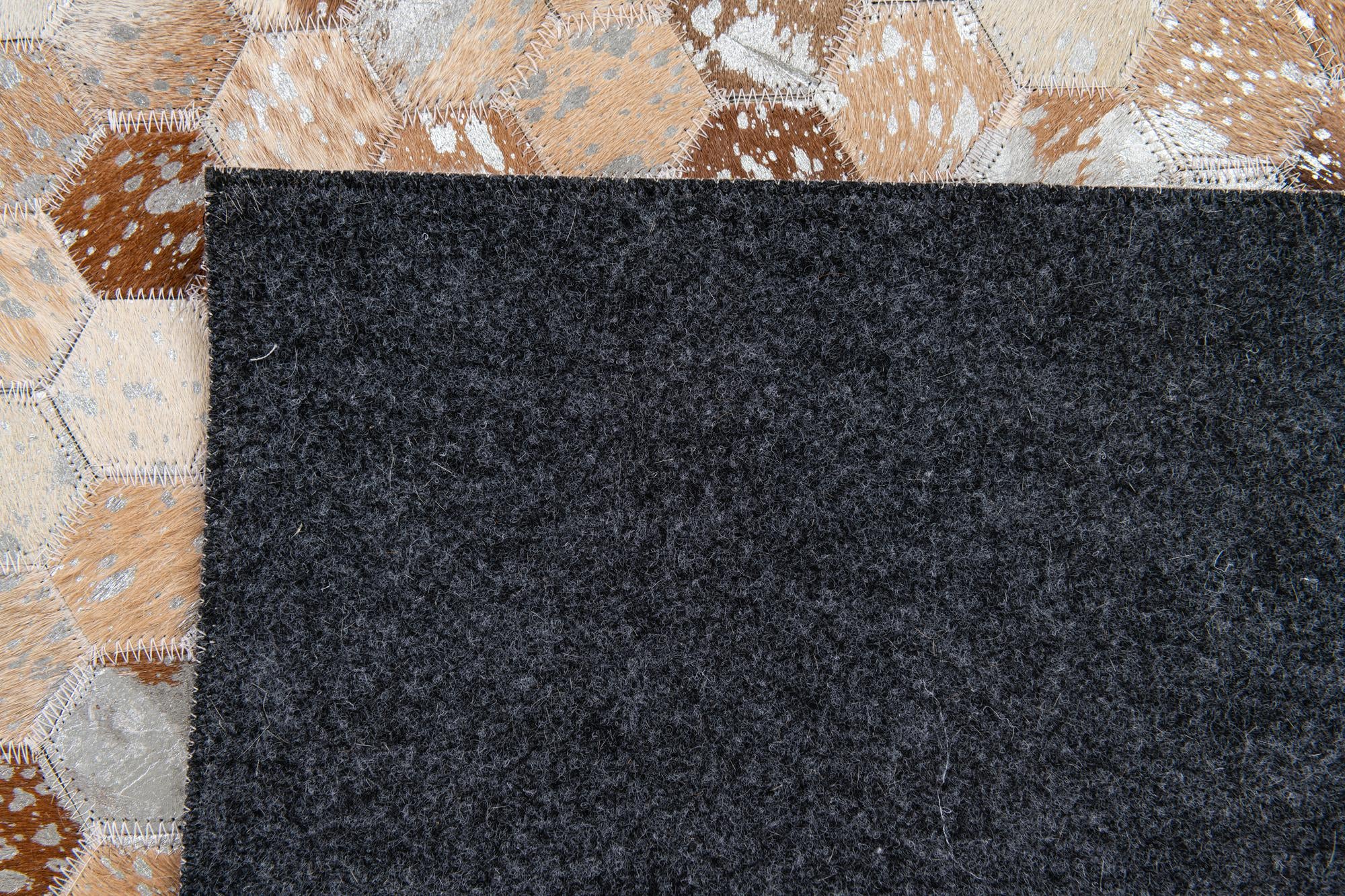 5' 4 x 7' 8 Cowhide Stocks Rug