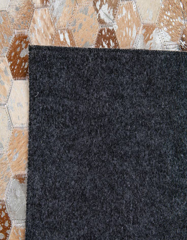 Detail image of 5' 4 x 7' 8 Cowhide Stocks Rug