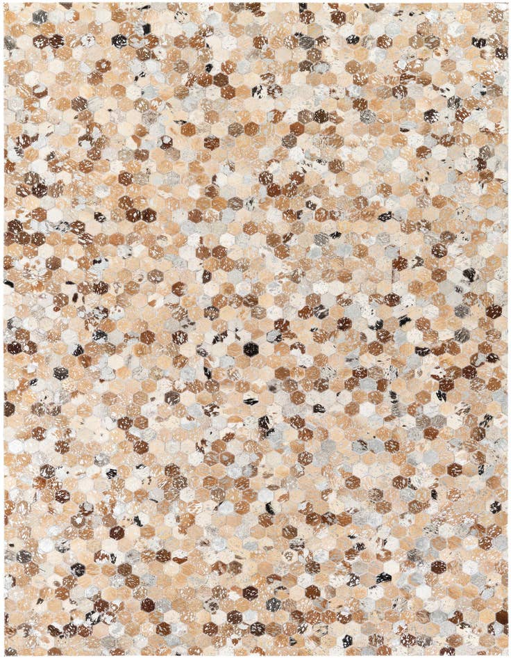 Detail image of 5' 4 x 7' 8 Cowhide Stocks Rug