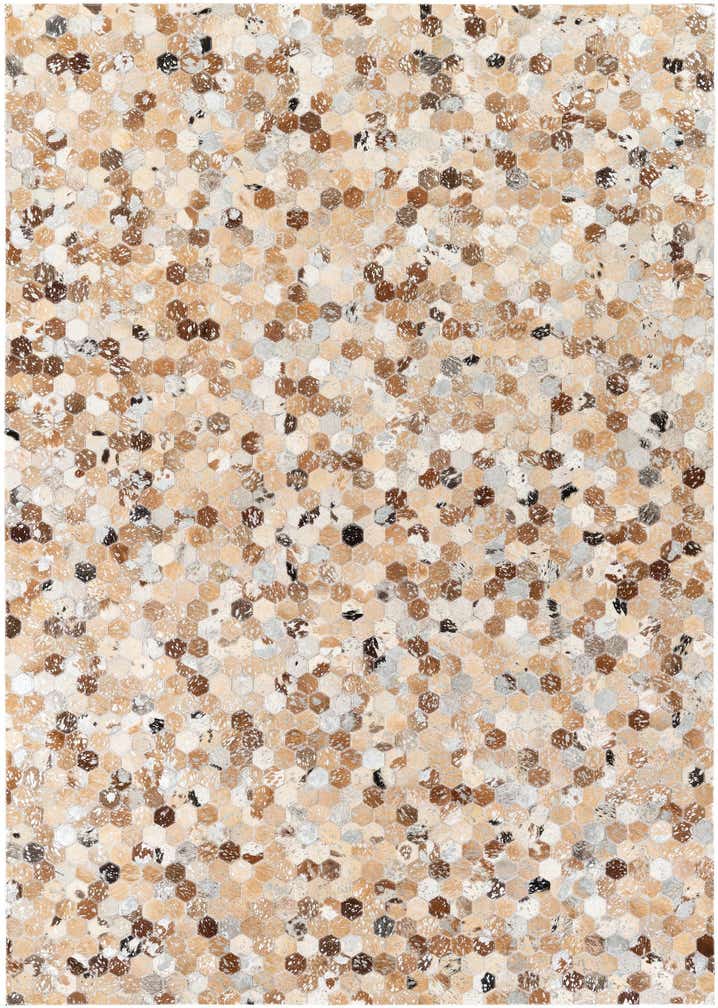5' 4 x 7' 8 Cowhide Stocks Rug