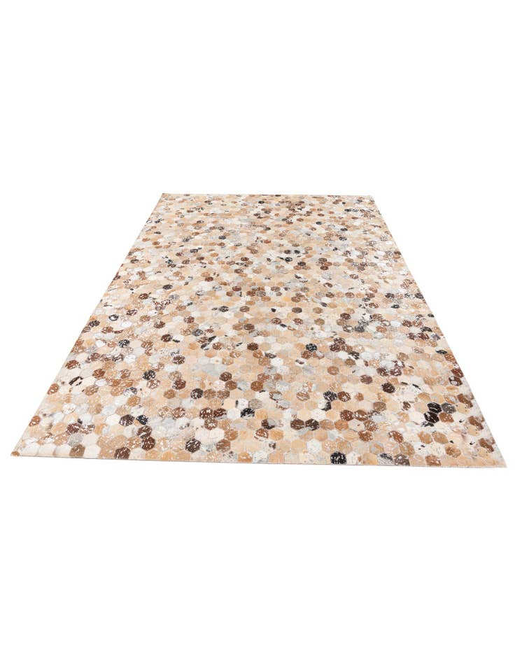 Detail image of 5' 5 x 7' 6 Cowhide Stocks Rug