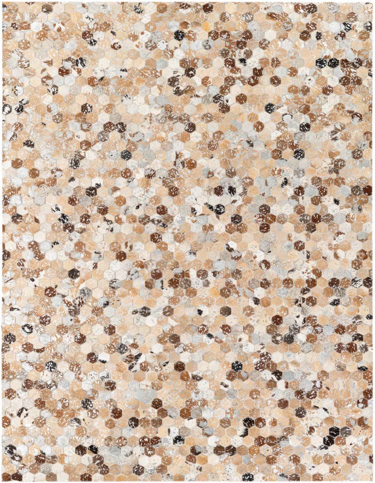 Detail image of 5' 5 x 7' 6 Cowhide Stocks Rug