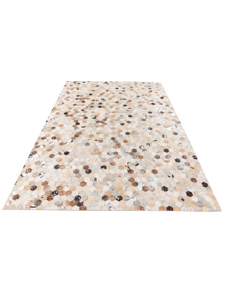 Detail image of 5' 2 x 7' 5 Cowhide Stocks Rug