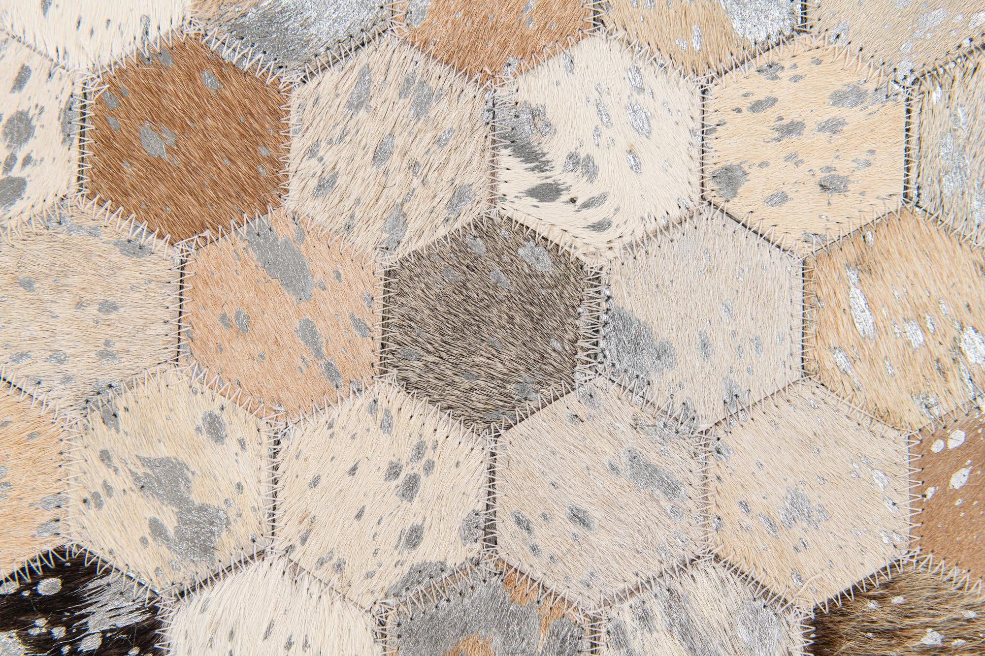 5' 2 x 7' 5 Cowhide Stocks Rug