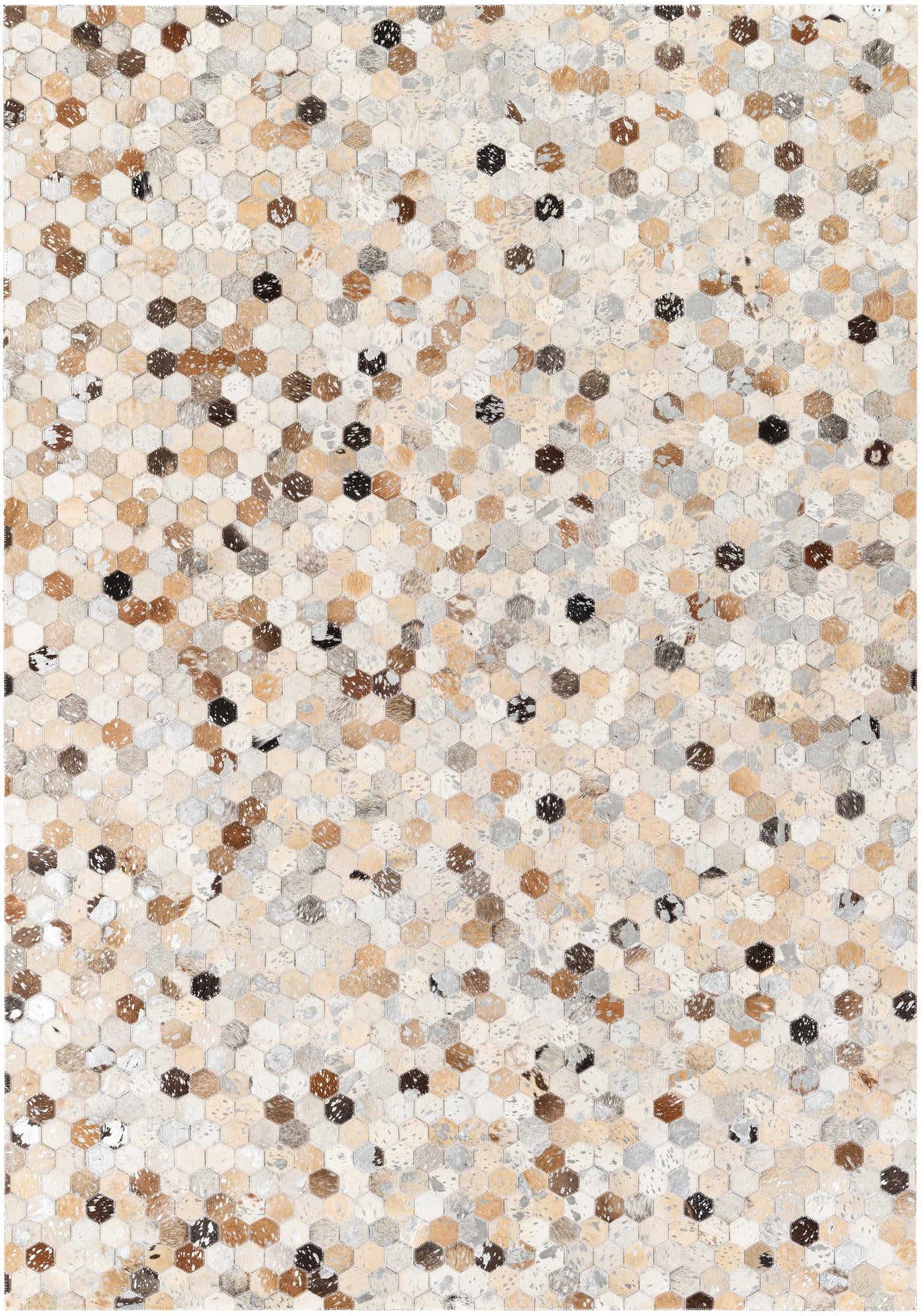 5' 2 x 7' 5 Cowhide Stocks Rug