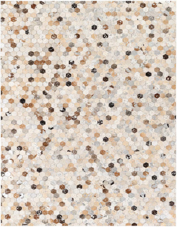Detail image of 5' 2 x 7' 5 Cowhide Stocks Rug